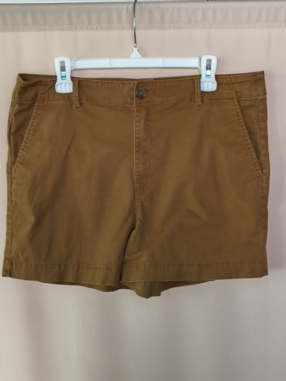 Loft Mustard Colored The Washed Twill Short Size 14